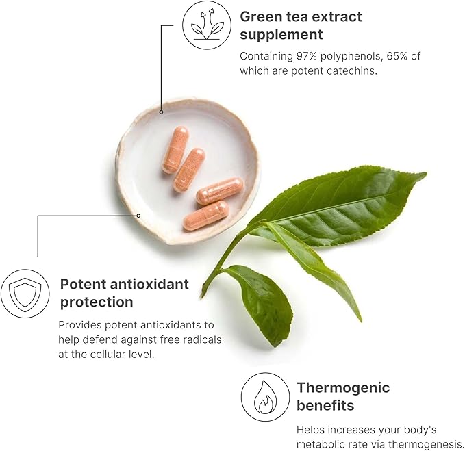 Nu Skin Pharmanex Tēgreen 97 | 30ct | Premium Green Tea Extract Capsules, Powerful Antioxidant & Metabolic Booster with Digestive Enzymes, Essential for a Healthy Lifestyle