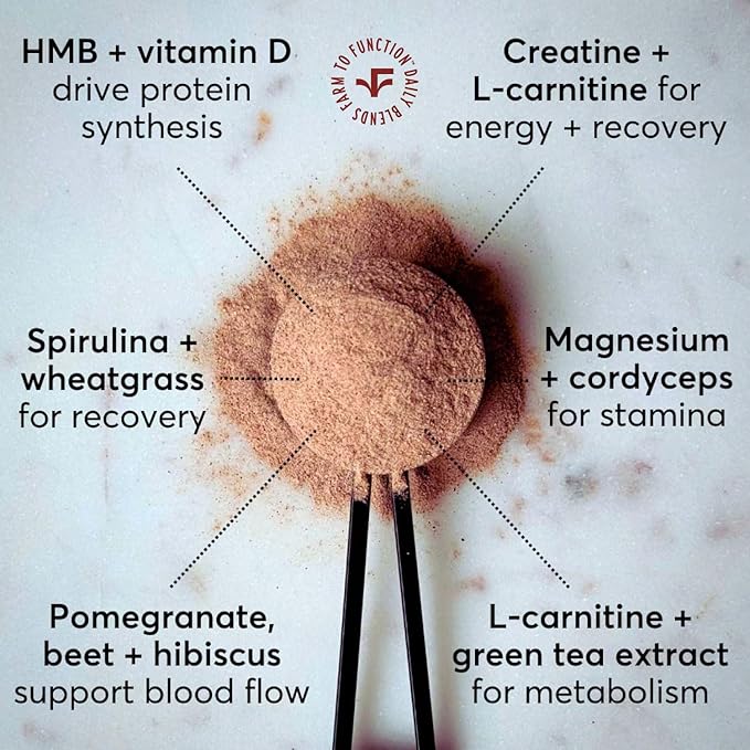 Creatine HMB Pre-Workout Drink Mix – All Natural Caffeine-Free Pre-Workout Supplement with Amino Acids and Organic Superfoods – Active Nutrition Supplement - Blood Orange Pomegranate Flavor
