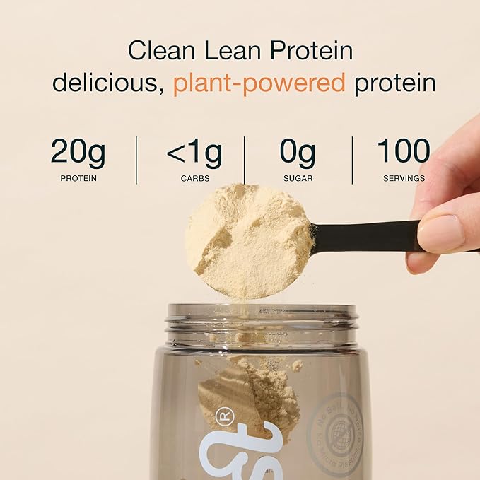 Nuzest - Pea Protein Powder - Clean Lean Protein, Premium Vegan Plant Based Protein Powder, Dairy Free, Gluten Free, GMO Free, Protein Shake, Smooth Vanilla, 100 Servings, 5.5 lb