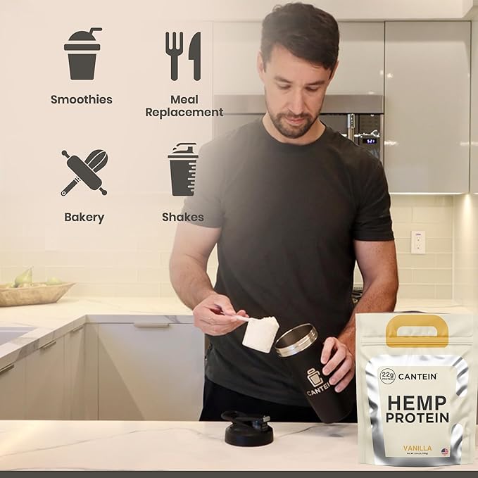 Organic Hemp Protein, Vegan Protein Powder, Plant Based Protein Powder, Non Dairy Protein, Lactose Free Natural Protein, Gluten Free- 1 Servings, Vanilla Sample