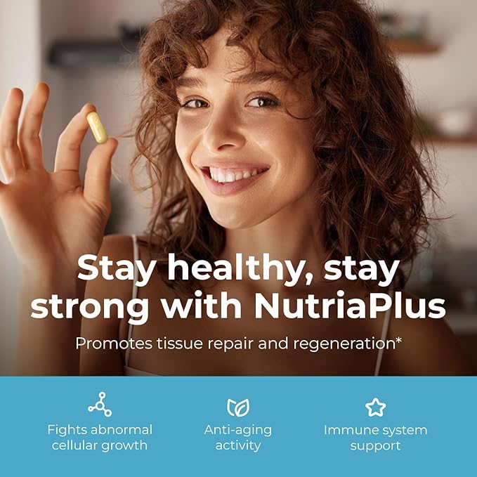 Lifestyles NutriaPlus Antioxidant Supplement - Herbal Immune Support & Multivitamin with Selenium, Vitamin C, Green Tea, Garlic, and More – Made in Canada – 60 Capsules