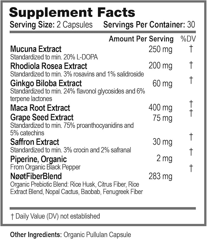 Happy Mood - Natural Mood Support Supplement - Feel Happy Pills for Women & Men - Saffron Supplements for Calm & Joy - 60 Capsules / 1 Month Supply