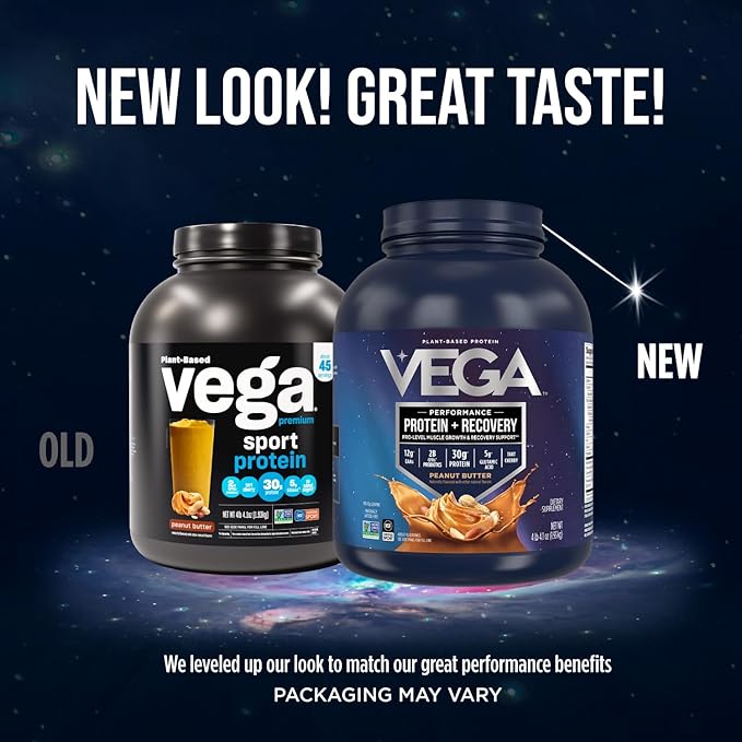 Vega Sport Premium Vegan Protein Powder Berry (45 Servings) 30g Vegan Protein, 5g BCAAs, Low Carb, Keto, Dairy Free, Gluten Free, Non GMO, Pea Protein for Women & Men, 4.2 lbs (Packaging May Vary)