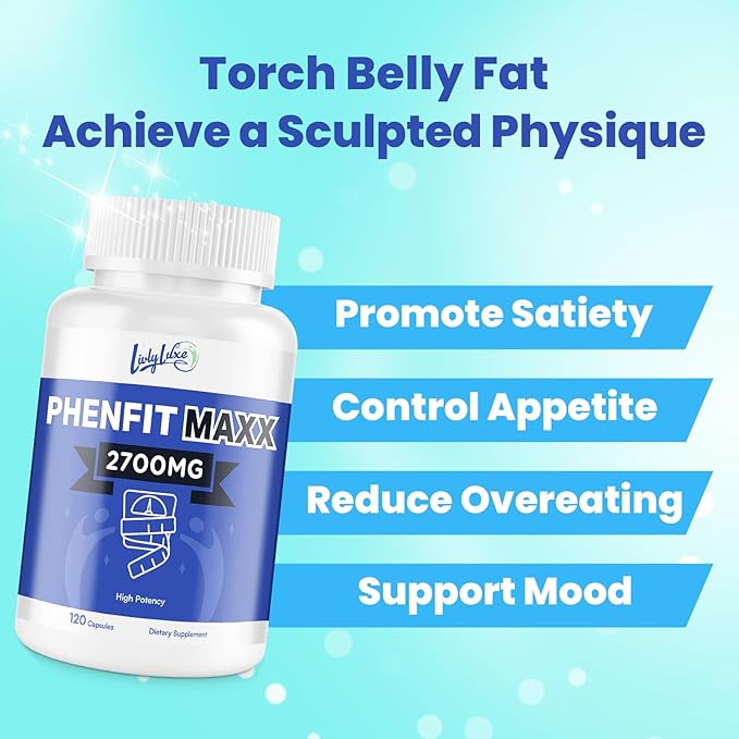 PhenFit-Maxx Weight Loss Supplement - Appetite Suppressant and Diet Pills - Metabolism Booster with CLA, L-Carnitine, Weight Loss Supplements for Women and Men (240 Capsules)