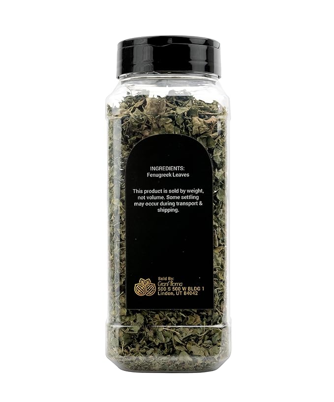 GranAroma Fenugreek Leaves, Aromatic & Nutty Flavor, Curries & Stews, Indian Cuisine (1.7 Ounce)