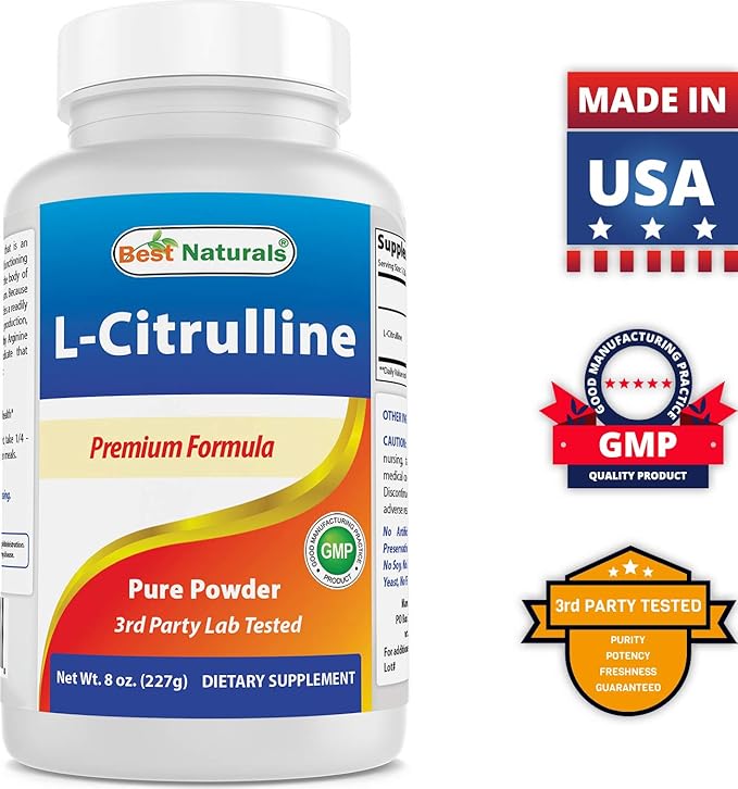 Best Naturals L-Citrulline Powder 8 OZ (8 OZ (Pack of 3))