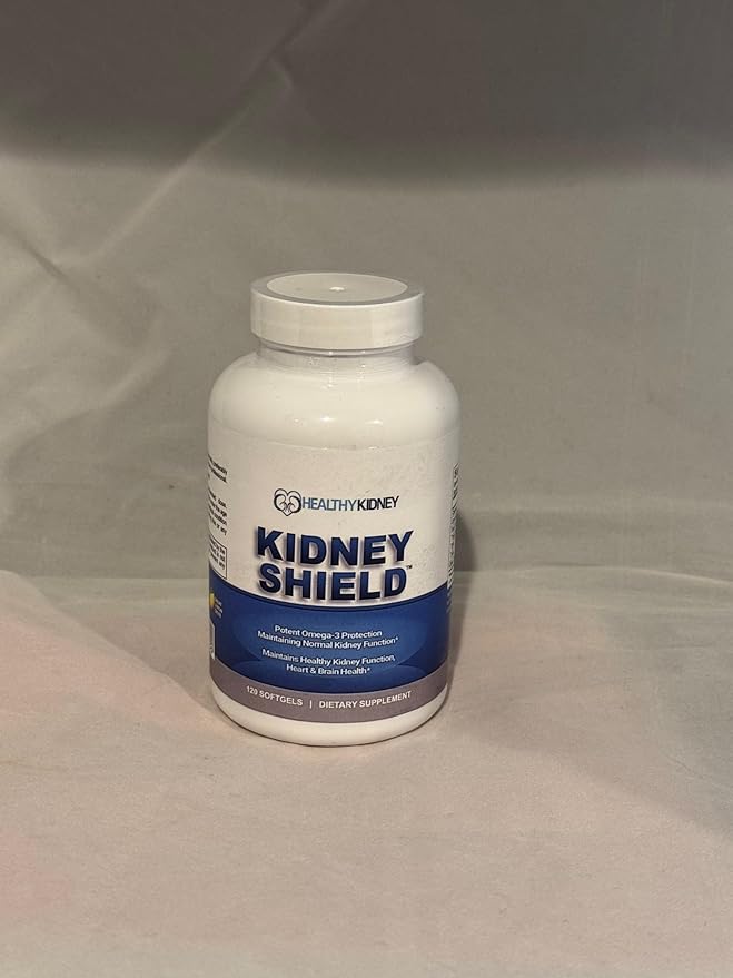 Kidney Shield 120 Caps Kidney Supplement Omega 3 - (3 Pack)