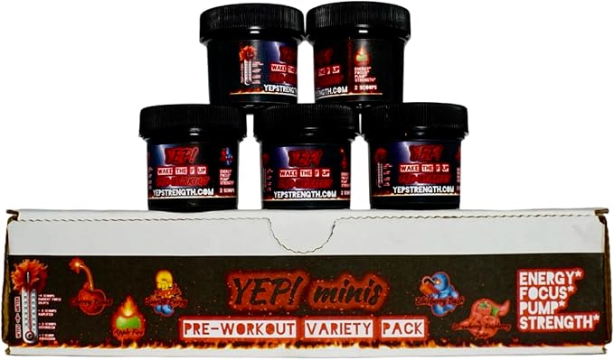 Yep Wake The Faith Up Advanced Pre-Workout Variety Pack | Two-Scoop Mini Tubs of All Five Flavors