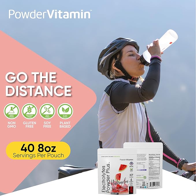 Electrolytes Powder Plus (20 Servings) Watermelon Electrolyte Powder Zero Calorie Keto,0 Sugar, No Maltodextrin,1000mg Potassium,120mg Calcium,120mg Magnesium, Pink Himalayan Salt