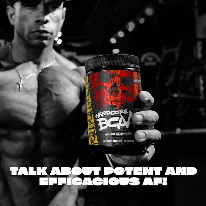 Mutant Hardcore BCAA - Pre, Intra or Post Workout – BCAA Next Level branched-Chain Amino Acids Supplement – Hydration + Recovery - 30 Serving - Blue Raspberry