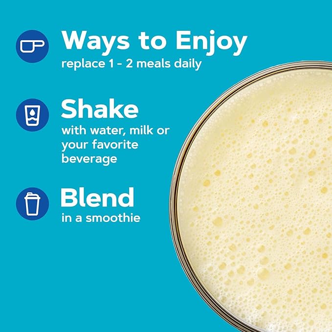 GNC Lean Shake 25 Meal Replacement Powder, Weight Management, With 25g Protein and High Fiber, Keto, Banana, 16 Servings