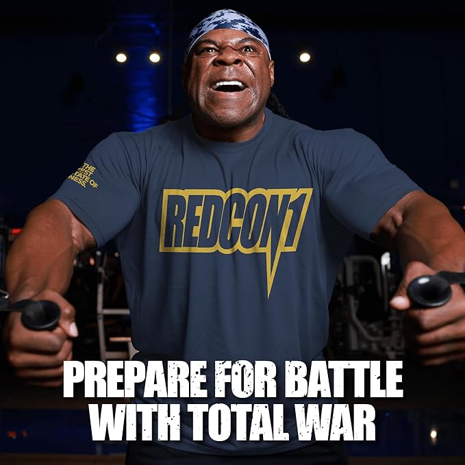 REDCON1 Total War Pre Workout Powder, Blue Raspberry - Beta Alanine + Citrulline Malate Keto Friendly Preworkout for Men & Women with 320mg of Caffeine - Fast Acting (30 Servings)