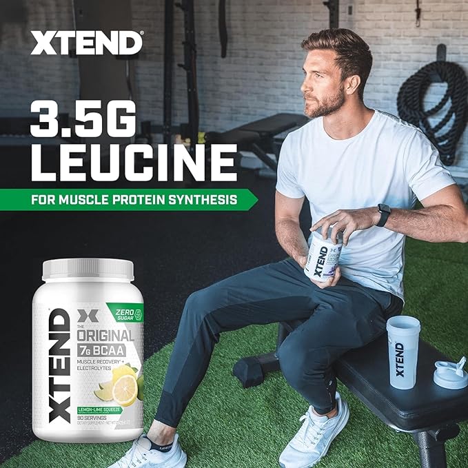 Original BCAA Powder 7g BCAA and 2.5g L-Glutamine, Sugar Free Post Workout Muscle Recovery Drink with Amino Acids for Men & Women, 90 Servings