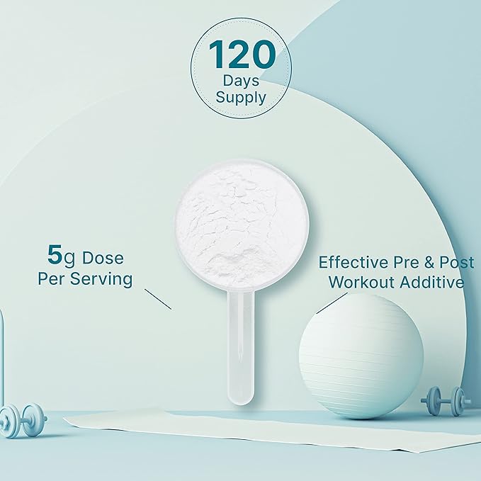Instant Creatine Monohydrate Powder 120 Servings - 5000mg(5g) Per Serving | Unflavored Micronized Creatine | Improve Performance & PreWorkout Recovery | Vegan, Keto | Non-GMO, No Filler