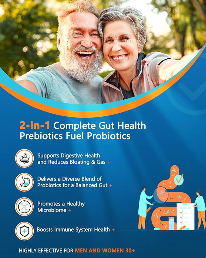 100 Billion Probiotics for Gut & Immune Health + Apigenin 200mg with L-Theanine 400mg for Relaxation & Stress Support | 27 Strains, Vegan, Non-GMOไธจ120Caps + 60 Veggie Caps