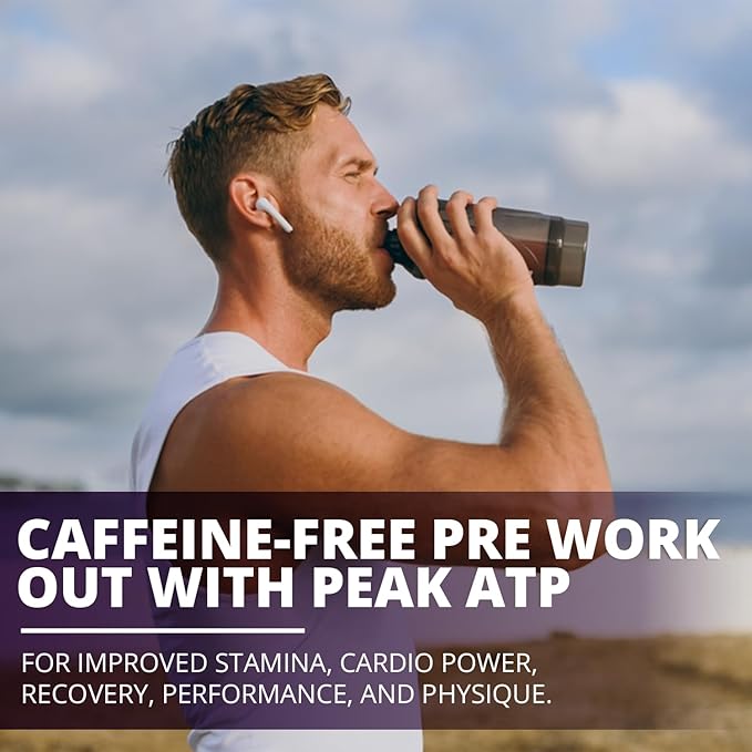 SPARQ Peak ATP Power & Performance Booster – 500mg ATP, D-Ribose, DMG & NAD+ – Boosts Muscle Mass, Energy, Stamina, Strength & Recovery – Caffeine-Free Pre-Workout Powder – 60 Servings – Unflavored
