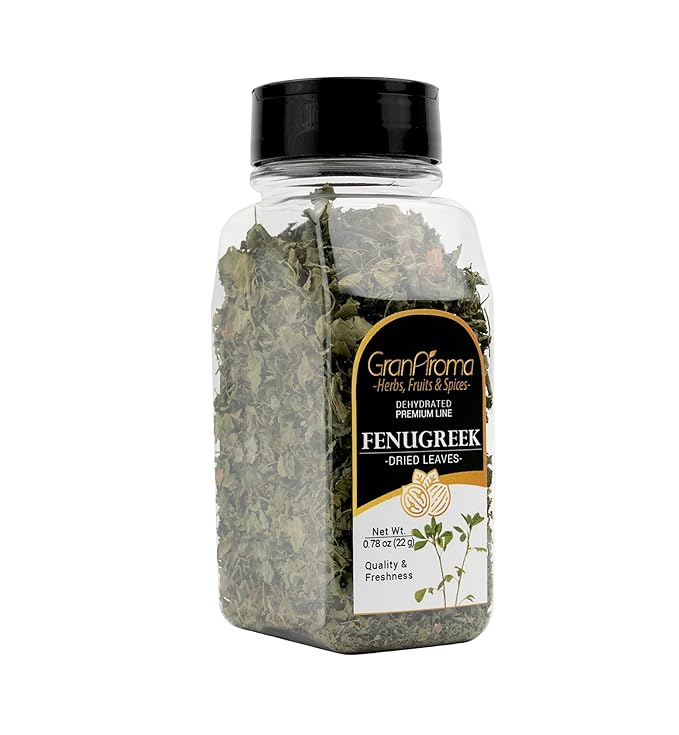 GranAroma Fenugreek Leaves, Aromatic and Nutty Flavor, Perfect for Curries, Stews, and Indian Cuisine (0.78 Ounce)