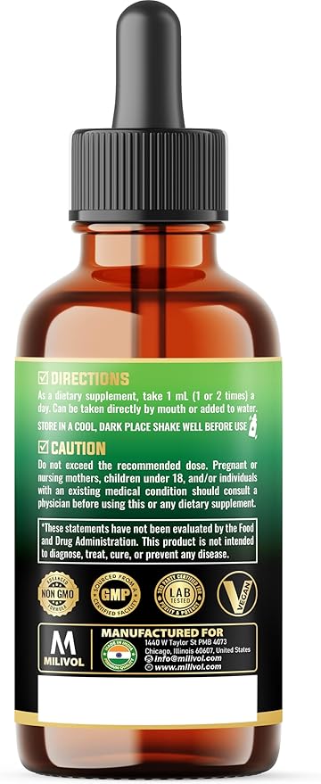 10in1 Cayenne Pepper Liquid Drops + Ginger, Ceylon Cinnamon, Vitamin D3, Vitamin K2, Garlic, Black Pepper and More - Digestion Support - 2 Fl Oz - 2 Months Supply