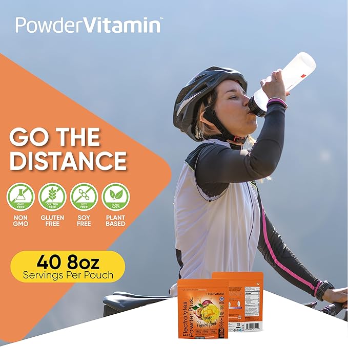 Electrolytes Powder Plus (20 Servings) Mango Passionfruit Electrolyte Powder Zero Calorie Keto,0 Sugar,No Maltodextrin,1000mg Potassium,120mg Calcium,120mg Magnesium, Pink Himalayan Salt
