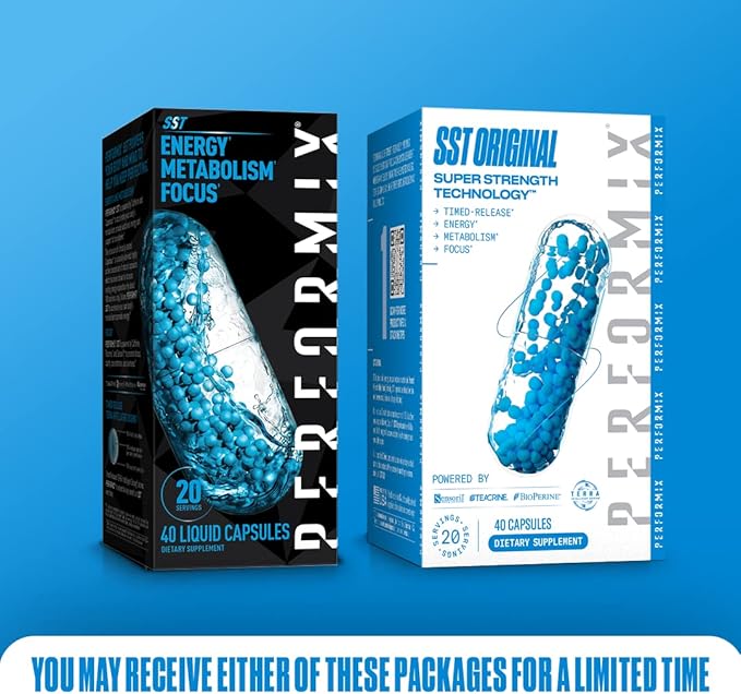 PERFORMIX - SST Original - Pre-Workout, 250 mg Caffeine, 120 Capsules - Energy Supplements, No Crash, Fitness Goals, Nootropic - Timed-Release for All Day Focus, Mood & Energy Boost - Men & Women