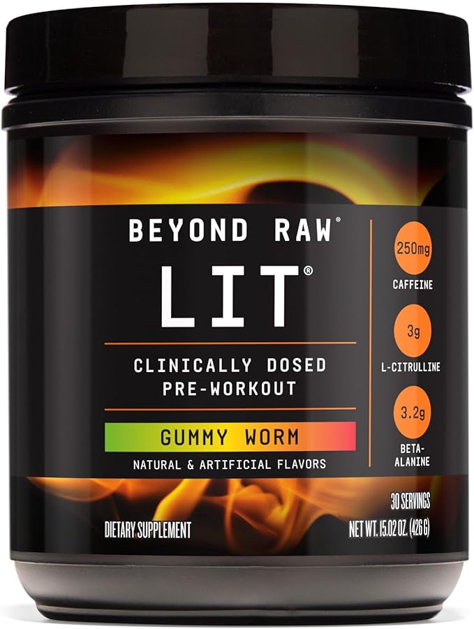 Beyond Raw LIT - Gummy Worm, NET WT 14.9 oz (423G)