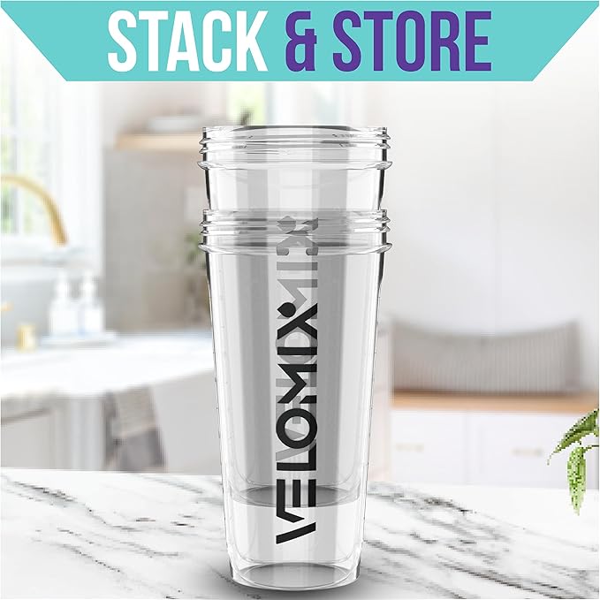 -2 Pack- 28 oz Protein Shaker Bottles for Protein Mixes - 2x Wire Whisk | Leak Proof Shaker Cups for Protein Shakes | Protein Shaker Bottle Pack | Shakers for Protein Shakes - 2xTransparent