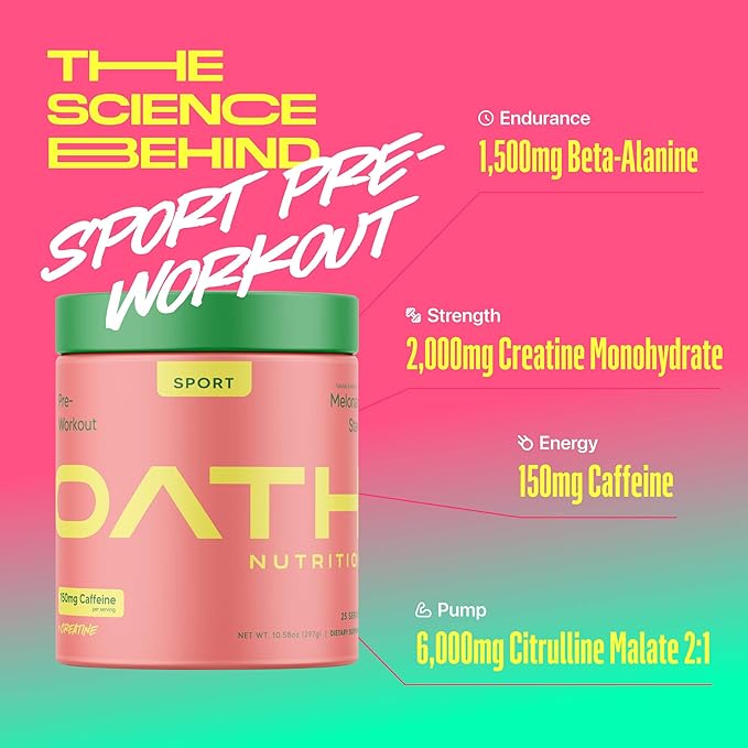 Sport Pre-Workout - Stim - 25 Servings - Melonade Stand