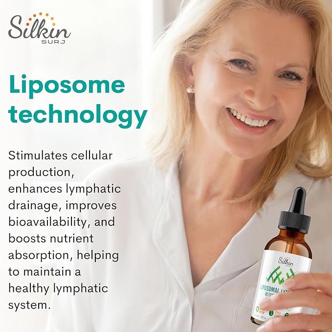 Liposomal Lymphatic Drainage Drops - Immune and Lymphatic Support - Detox Cleanse Supplements - Lymphedema Relief - PureLymphSwell Blend,Echinacea & Dandelion - 2 fl oz,60 Servings