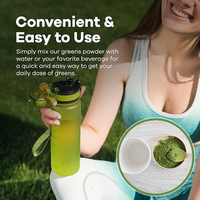 Red's Kitchen Sink Power Greens Powder - Daily Greens Superfood Powder - Fruity, Veggie, & Green Leafy Smoothie Drink Mix - Superfoods Maca Root, Spirulina, Chlorella, & More (200 Grams)