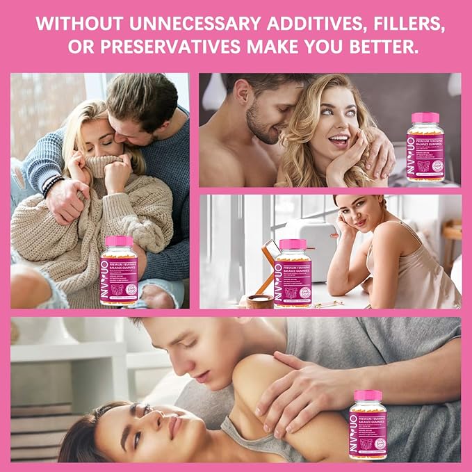 60 Feminine Vaginal Probiotics Gummies - 1 Billion CFUs Bacillus Coagulans + 100mg Pineapple Fruit Powder & Vitamin C for pH Balance, Vaginal Health, Immune Support | Vegan, Gluten-Free, USA Made