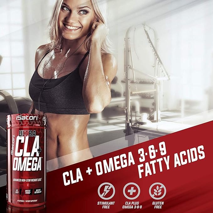 iSatori L-Carnitine LS3 Mixed Berry 1500mg (32 Servings) & iSatori Ultra CLA (90 Softgels)