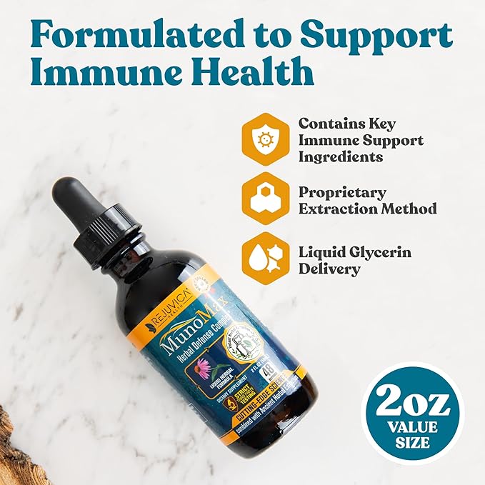 MunoMax - Advanced Immune Support Supplement - Liquid Delivery for Better Absorption - Echinacea, Astragalus, Reishi, Goldenseal, Elderberry & More!