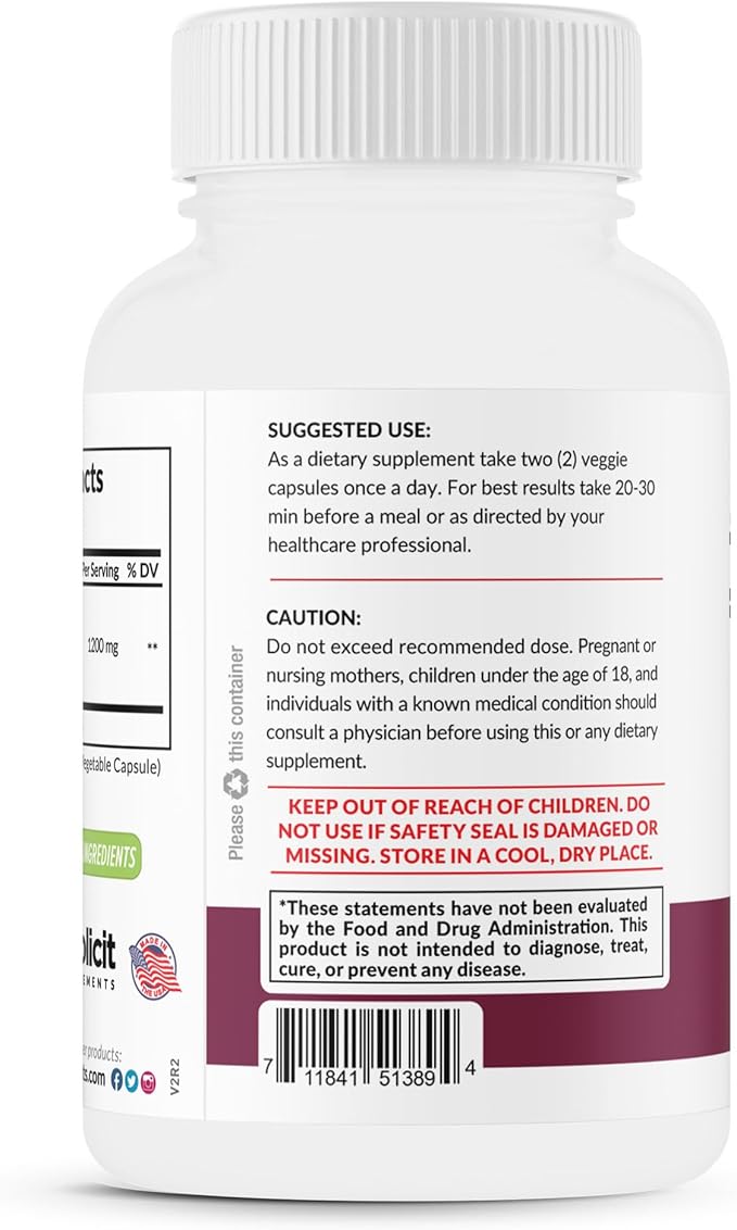 Pure Caralluma Fimbriata Max Strength – Appetite Suppressant, Increase Fat Burn, Weight Loss Supplement, Non-Stim - for Men & Women - 1200mg per Serving, 30 Servings, 60 Capsules