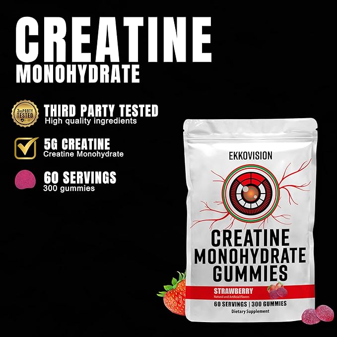 Creatine Gummies 60 Serving Strawberry