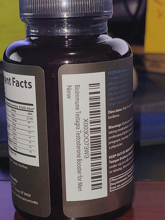 TESTAGRA TESTOSTERONE BOOSTER FOR MEN. 2 Pack Savings - 180 Capsules - 10X Concentrated - Increase Lean Muscle Energy Drive Strength. Saw Palmetto, Tribulus, Tongkat Ali, Horny Goat Weed, Zinc