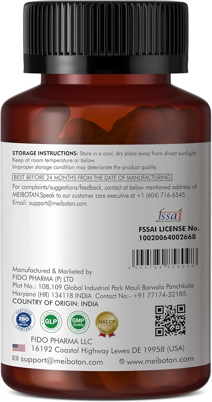 100% Pure L-Leucine 2000mg, Muscle Recovery and Support, Non GMO & Vegan - 60 Vegetarian Capsules