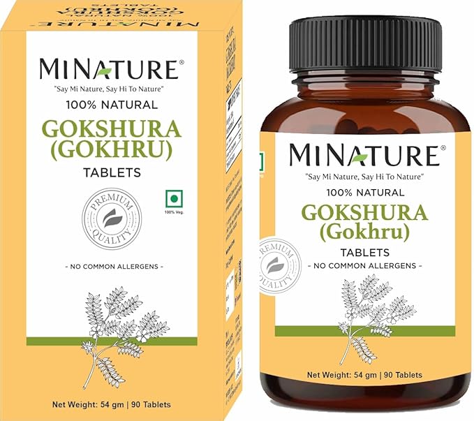 minature Gokshura (Tribulus Terrestris) Tablets - Pure Plant Based Herbal Supplement | Natural & Gluten Free | 90 Count, 45 Day Supply