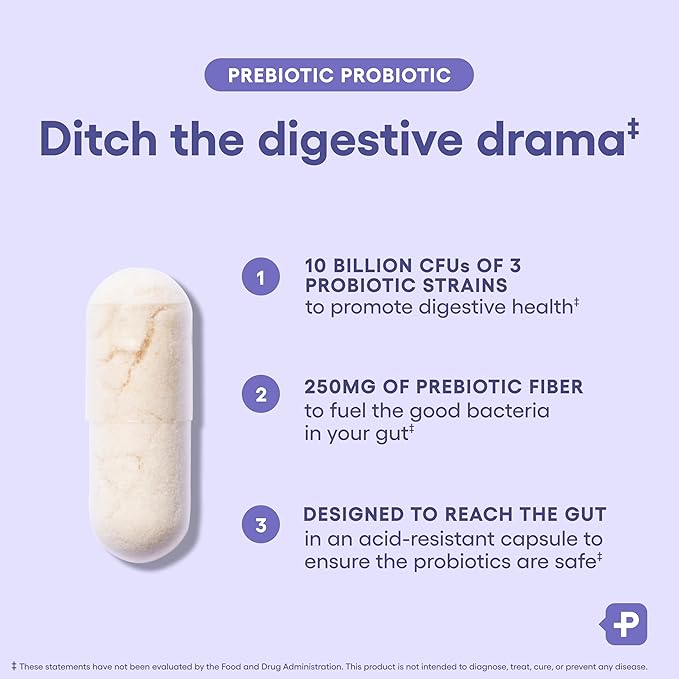 Physician's CHOICE Prebiotic-Probiotic - Multi-Strain Probiotics & Synergistic Prebiotics -Designed for Digestive Health, Supporting Gut Microbiome - Powerful PrePro for Gut Health - for Women & Men