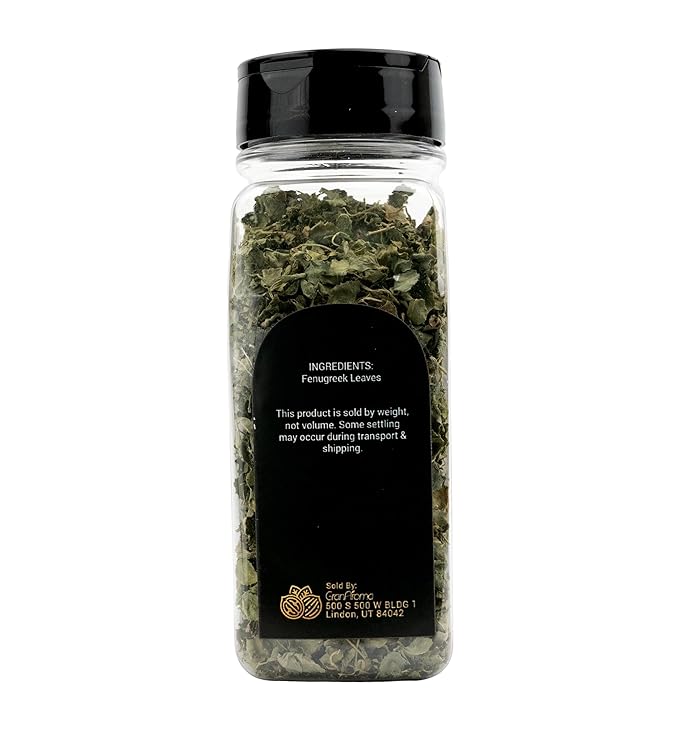 GranAroma Fenugreek Leaves, Aromatic and Nutty Flavor, Perfect for Curries, Stews, and Indian Cuisine (0.78 Ounce)