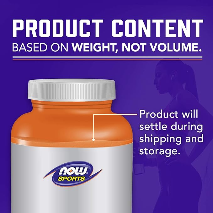 NOW Foods Sports Nutrition, Pea Protein 24 g, Easily Digested, Unflavored Powder, 12-Ounce