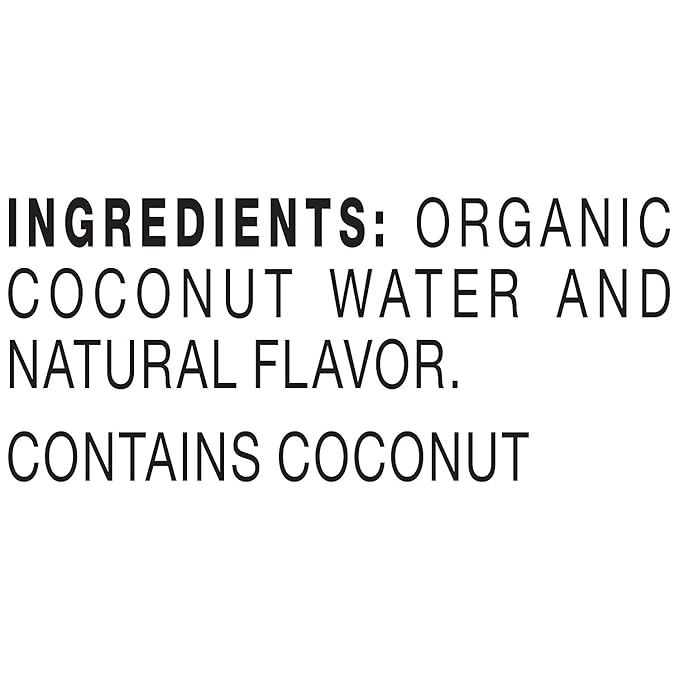 NAKED JUICE 100% Organic Pure Coconut Water, USDA Organic Certified, NON GMO Project Verified, 16.9 Ounce(Pack of 12)