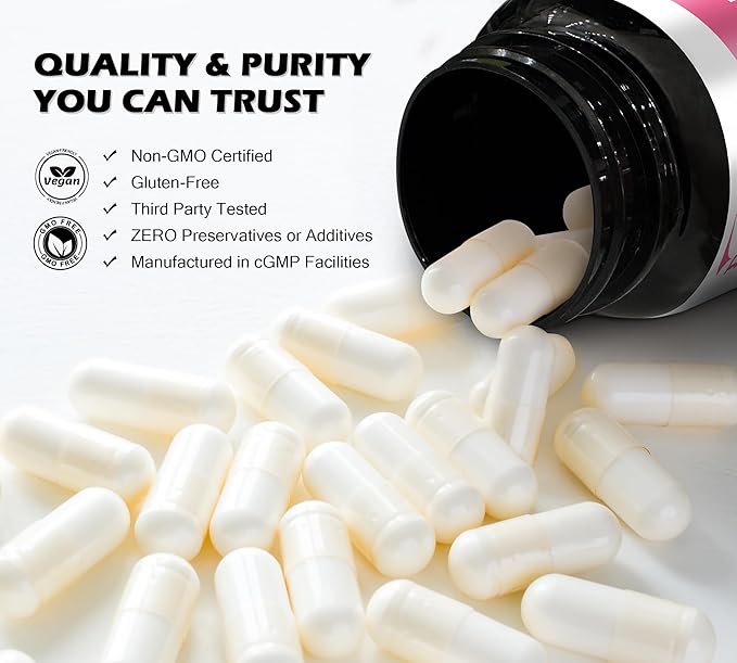 Collagen Pills Peptides Types I, II, III, V & X MCG Biotin Keratin Hyaluronic Acid MSM Vitamin A Vitamin C Vitamin E Folic Acid Zinc Magnesium with Grape Seed Extract, Quercetin