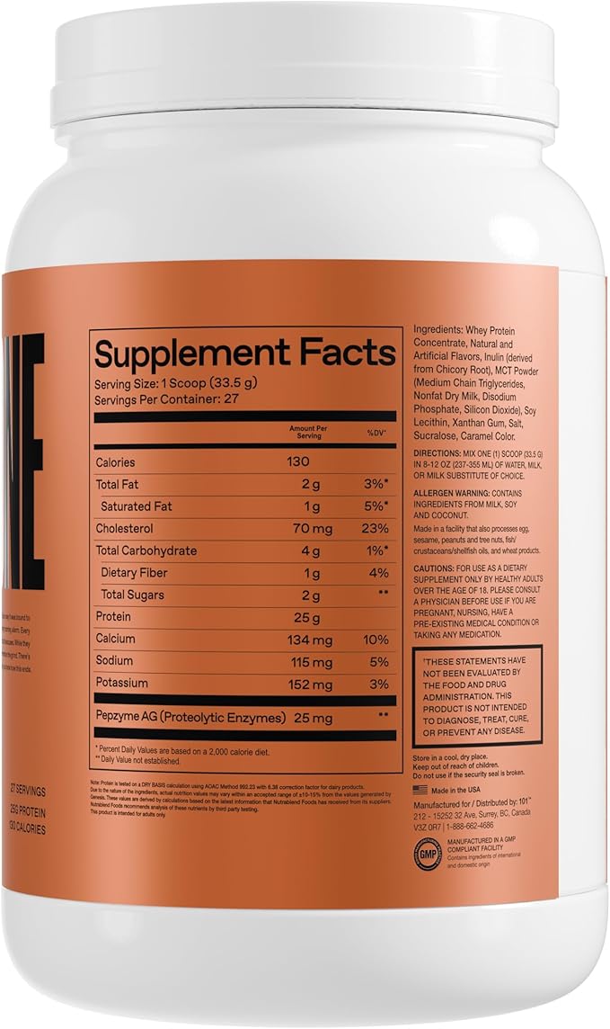 ONE OF ONE Whey Protein Powder – 25g Whey Protein Concentrate with Digestive Enzymes, Gluten Free, Low Carb, Post-Workout Recovery – Toasted Marshmallow Flavor, 2lb