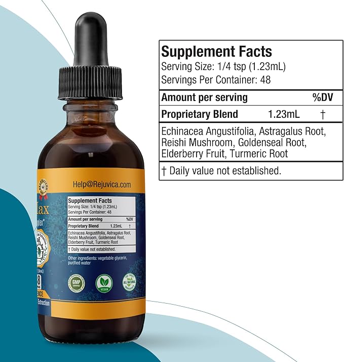 MunoMax - Advanced Immune Support Supplement - Liquid Delivery for Better Absorption - Echinacea, Astragalus, Reishi, Goldenseal, Elderberry & More!