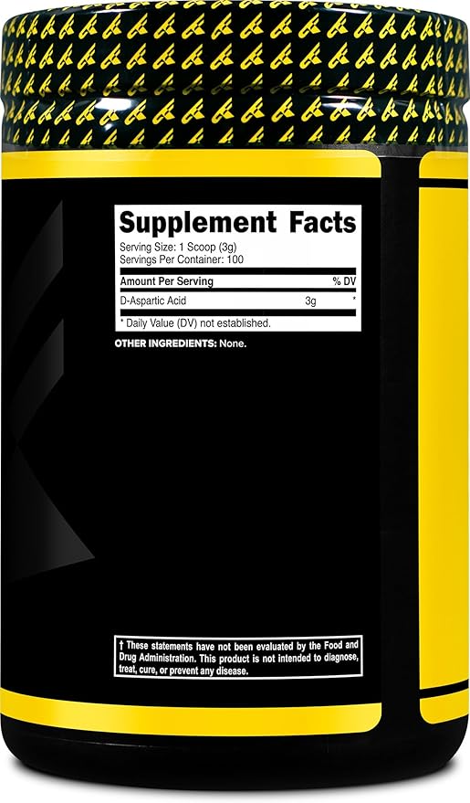 Primaforce D-Aspartic Acid 300 Grams (100 Servings), Unflavored, Vegetarian, Non-GMO
