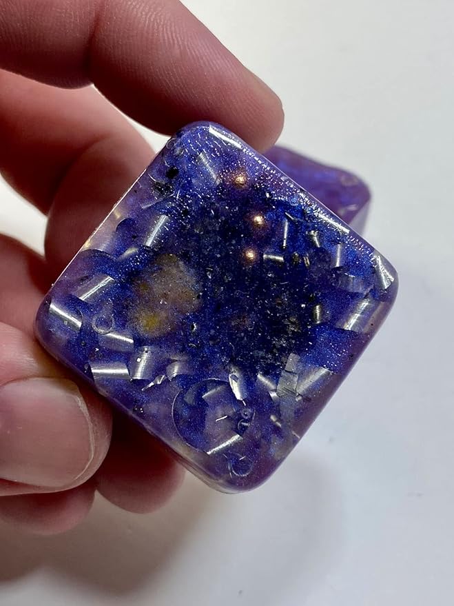 Misty Lavender 2 Mini Cube Tower Busters Crystal Orgone (Misty Lavender)