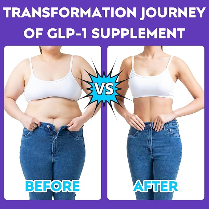 GLP-1 Supplement, 16 in 1 Natural GLP-1 Support, with Probiotic, Hops Extract & Eriocitrin, GLP1 Supplement for Women & Men, GLP1 Probiotics for Digestion, Gut & Metabolism - 30 Days Supply (60 Caps)