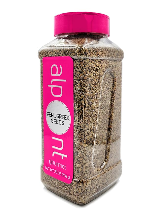 ALPONT GOURMET Fenugreek Seeds 25oz (708g), All Natural, Non-GMO, Packed To Keep It Fresh, Premium Quality