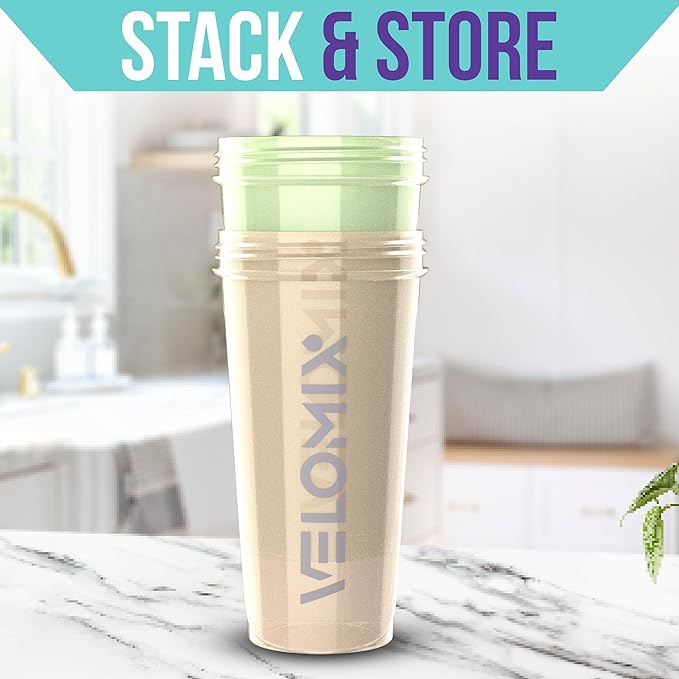 -2 Pack- 28 oz Protein Shaker Bottles for Protein Mixes - 2x Wire Whisk | Leak Proof Shaker Cups for Protein Shakes | Protein Shaker Bottle Pack | Shakers for Protein Shakes-Soft Combo
