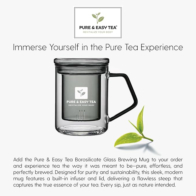 Pure And Easy Tea, Nighttime Nirvana, Natural Sleep & Relaxation Tea, Caffeine-Free Loose Leaf Blend with Chamomile, Lavender & Lemon Balm, Premium Wellness Tea, 30-Day Supply, 100g